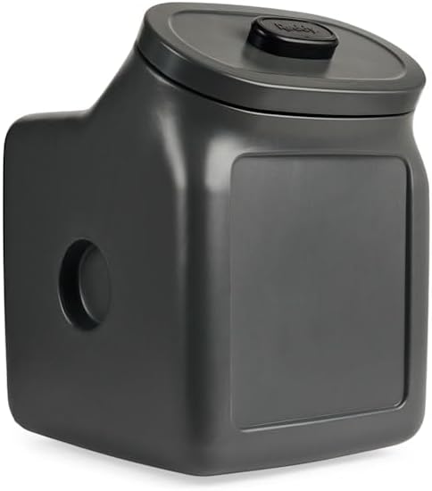 Reddy by Petco Black Airtight Food Storage Container for Dogs Large 50 lbs.