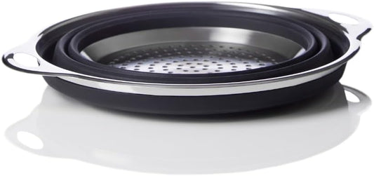 Better Houseware Silicone & Stainless Steel Collapsible Colander – 9.5" Diameter