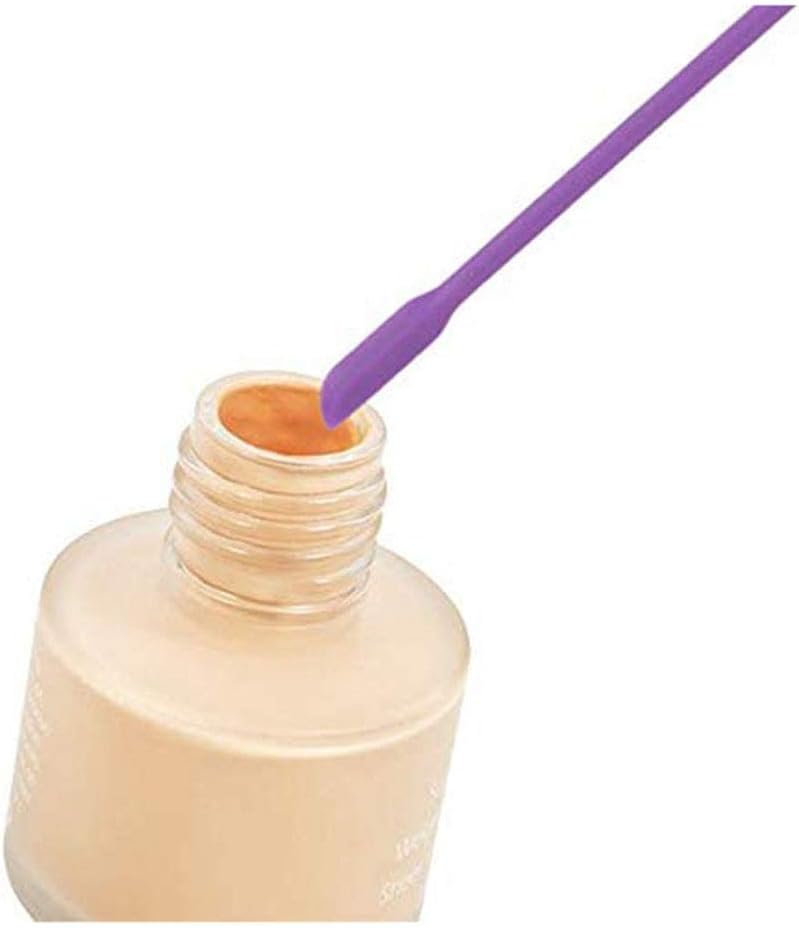 Mini Spatula Silicone Small for Makeup Spatula- Thin Jar ,for Thin Jar/Kitchen Bottles/Cosmetic Bottles 4Pack (Multicolor)