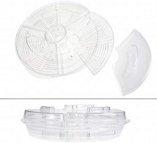 Prodyne Appetizers On Ice with Lids, 16", Clear