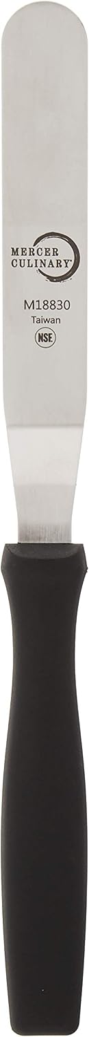 Mercer Culinary Offset Spatula, 4.5 Inch, Stainless Steel,Black
