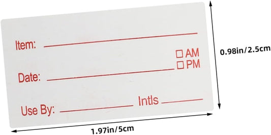 Ipetboom 2Rolls Food Storage Labels Date Stickers for Containers Easy to Use Food Labels for Meal Prep and Refrigerator Organization Plated for Jars