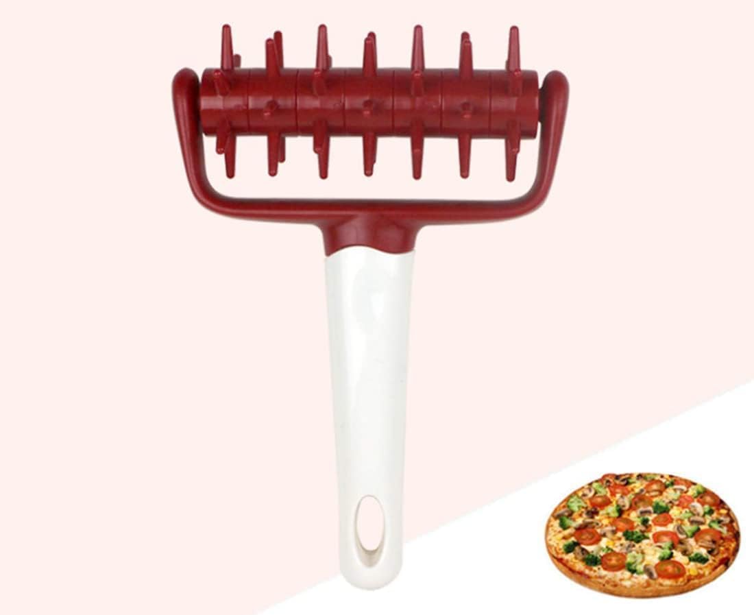 2 Pieces Pizza Pie Dough Roller Docker Set, Pastry Pizza Roller Rolling Pins and Time-Saver Pizza Dough Docker