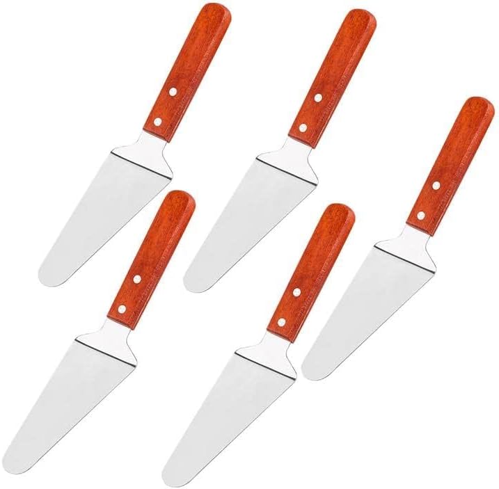 10x Pie Server Cake Holder Transfer Triangular Spade Spatula for Pizza Cake