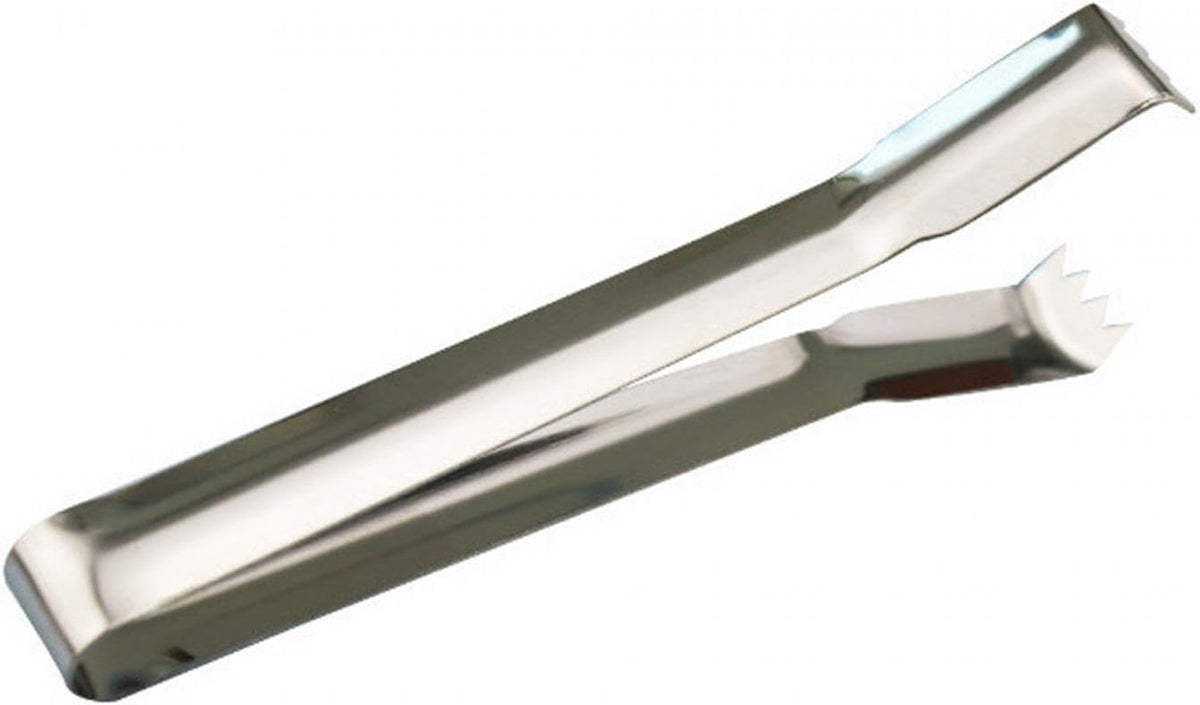 Stainless Steel Ice Tongs with Sawteeth Portable Barbecue Tongs Metal Tongs