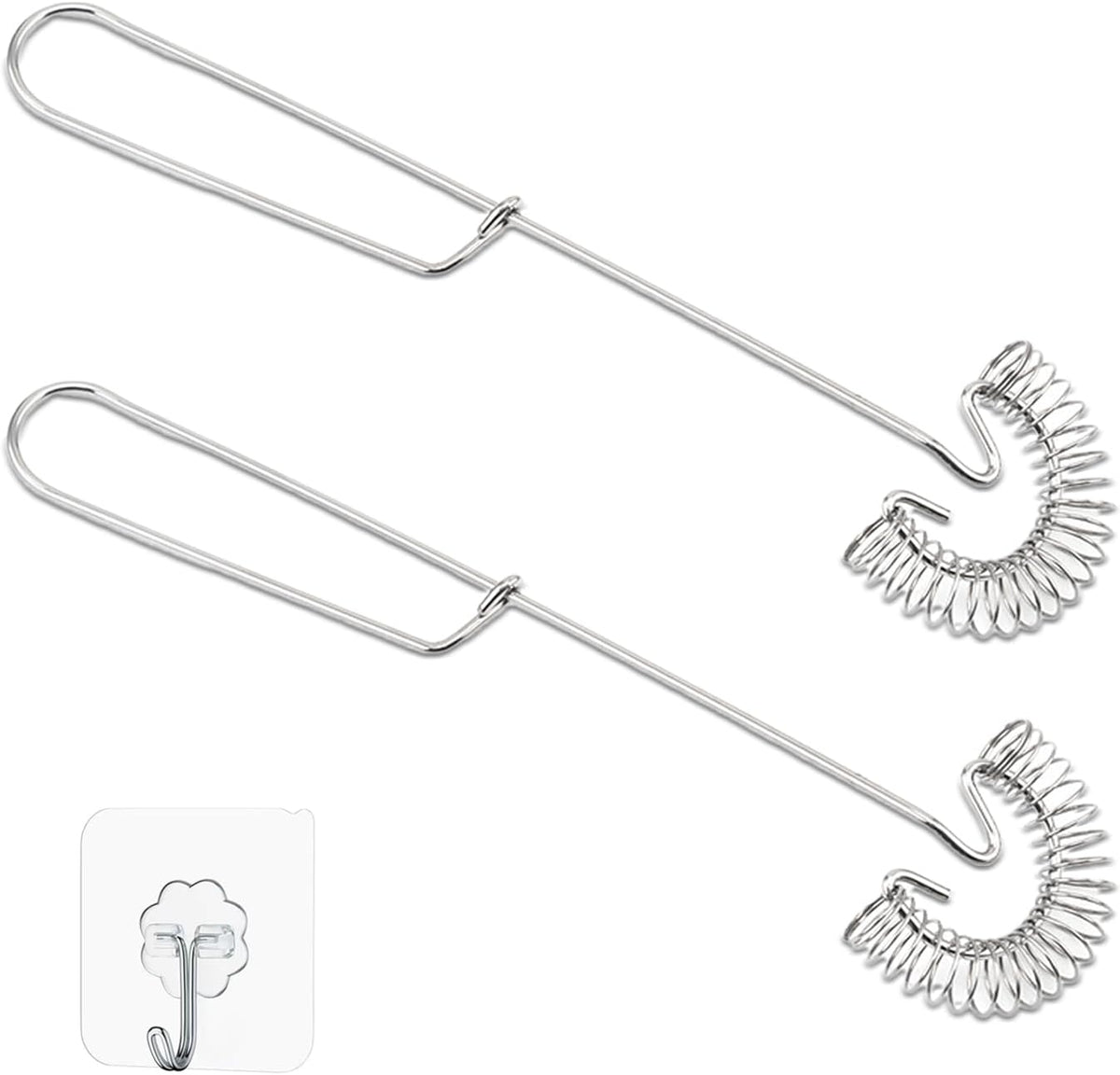 KarDoL 2 Pack Stainless Steel Coil & Flat Whisks for Eggs, Sauces, Gravy