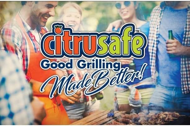 Grill Cleaning Spray - BBQ Grid and Grill Grate Cleanser by Citrusafe (3, 23oz)