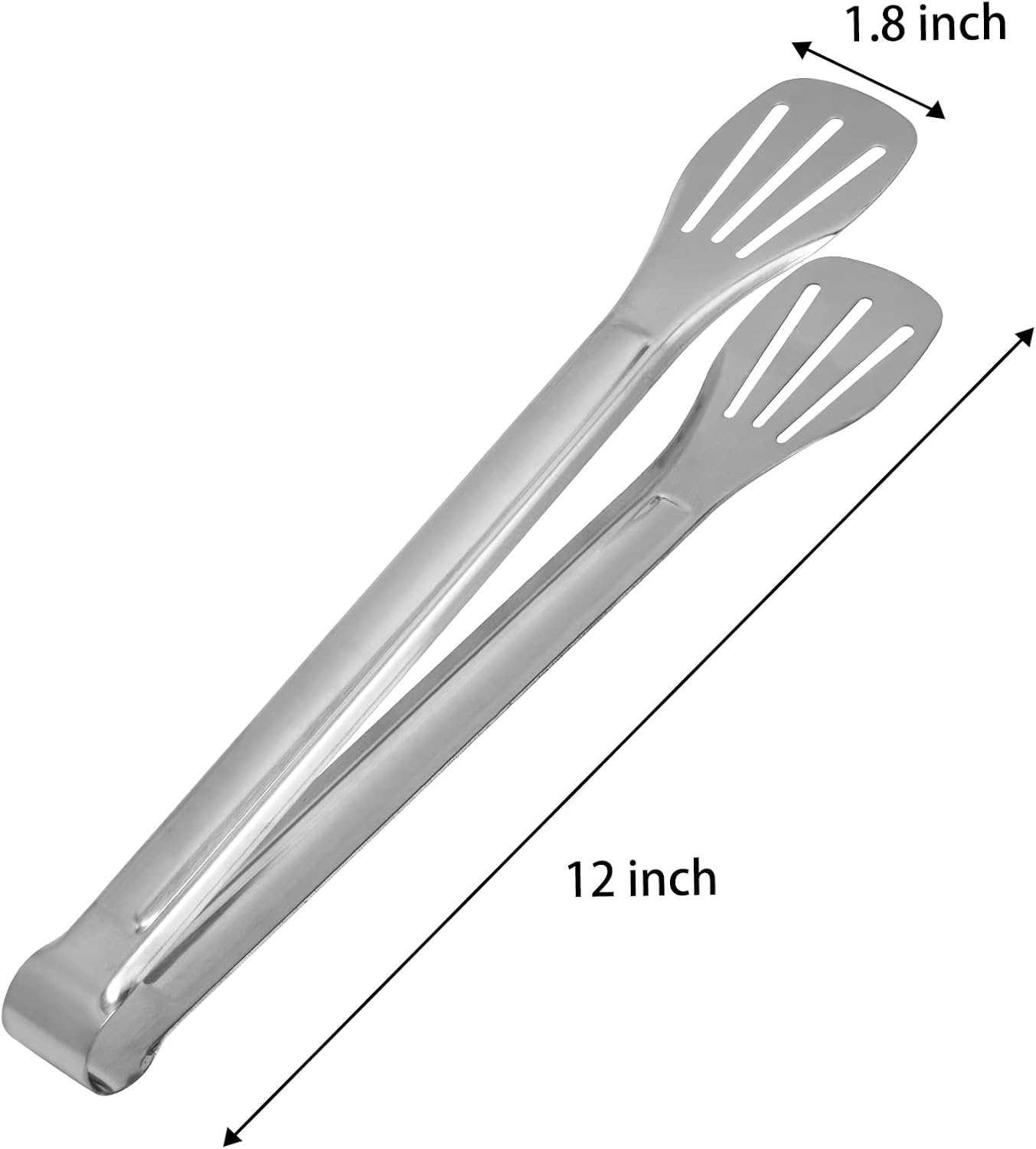 Serving Tong Kitchen Tongs,Buffet Tongs, Stainless Steel Food Tong Serving Tong,small tongs 6 Pack (7 Inch)
