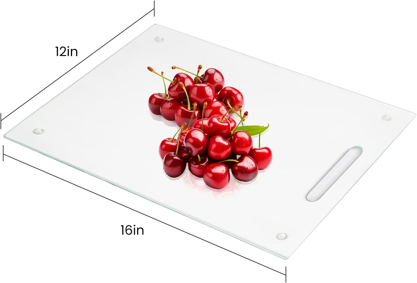 Tempered Glass Cutting Boards for Kitchen, Set of 2 Gold Glass Chopping Boards, 16"x12" & 12"x8" Cutting Boards With NonSlip Feet, Scratch Resistant, Heat Resistant, Easy to Clean