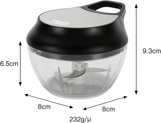 Manual Garlic Mincer Chopper – Compact Handheld Garlic Press with Twist Lid and Stainless Steel Blades – Easy to Clean, BPA-Free, No Battery Required – Ideal for Kitchen, Camping and Everyday Cooking
