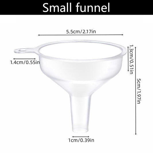 Small Funnel 4 Pack Food Grade Water Bottle Funnel for Powder Liquids