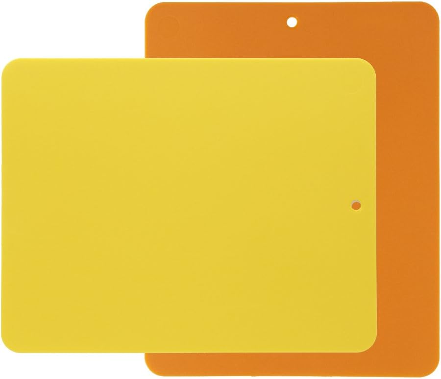 Linden Sweden Flexible Cutting Board 2-Pack - Lays Flat for Secure Work Surface - Extra-Thick for Durability - BPA-Free and Food-Safe (Red)