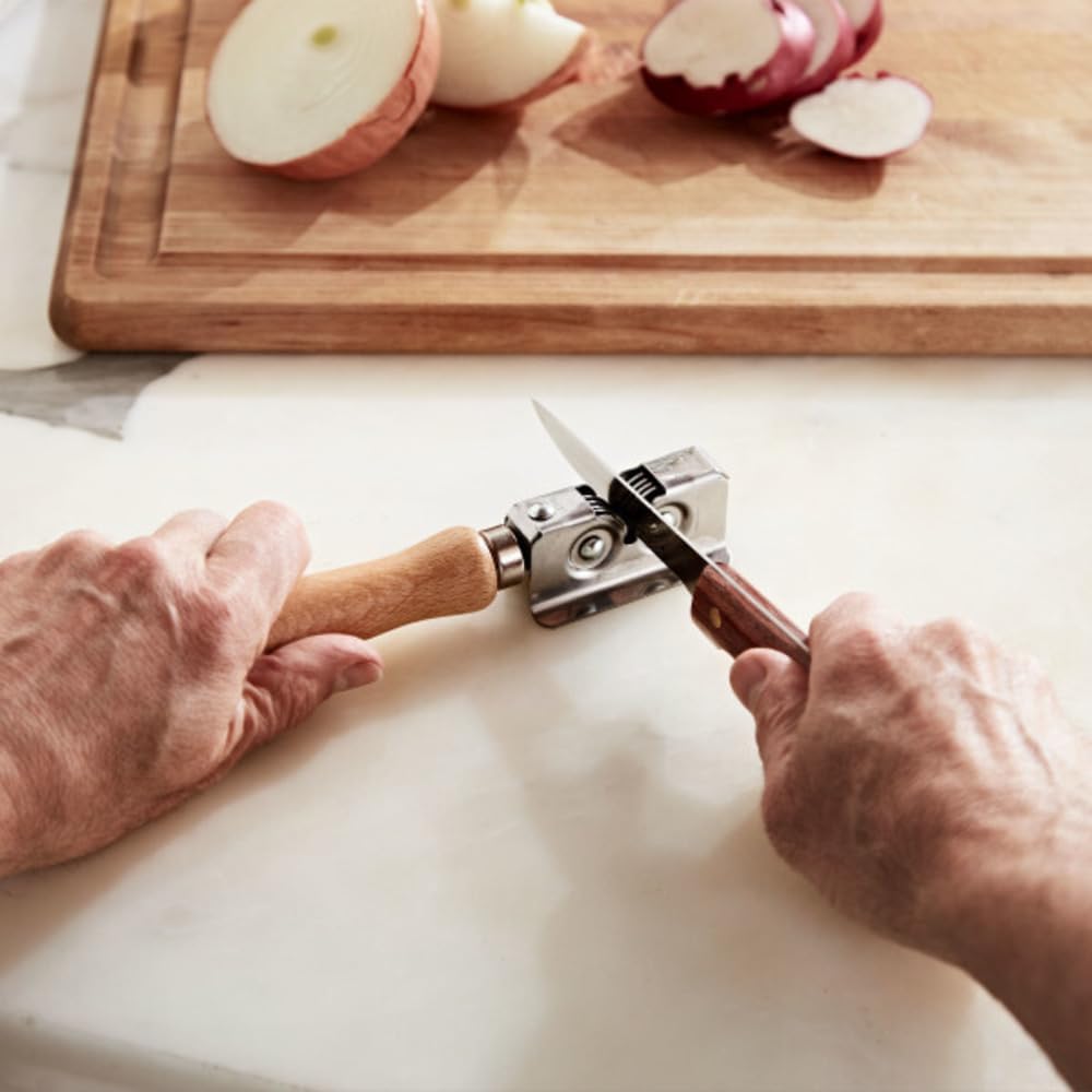 Kings County Tools Manual Handheld Knife Sharpener with Bubinga Handle
