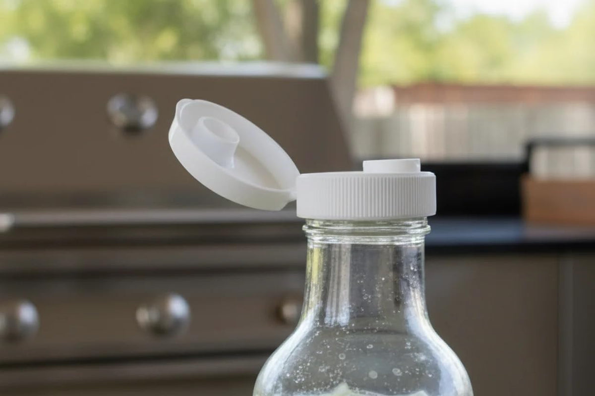 Cuisinox Glass Salad Dressing Shaker Bottle, 8" x 2.5"