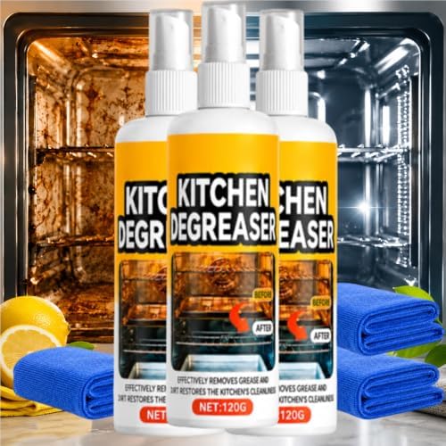 Apiastar Greasekiller Spray, Apiastar Greasekiller Spray Grill Cleaner, Fast-Acting Grease Removal, Suitable For Grills And Smokers, Stovetop,Oven, Easy Sprays Application, Outdoor Use (2PC)