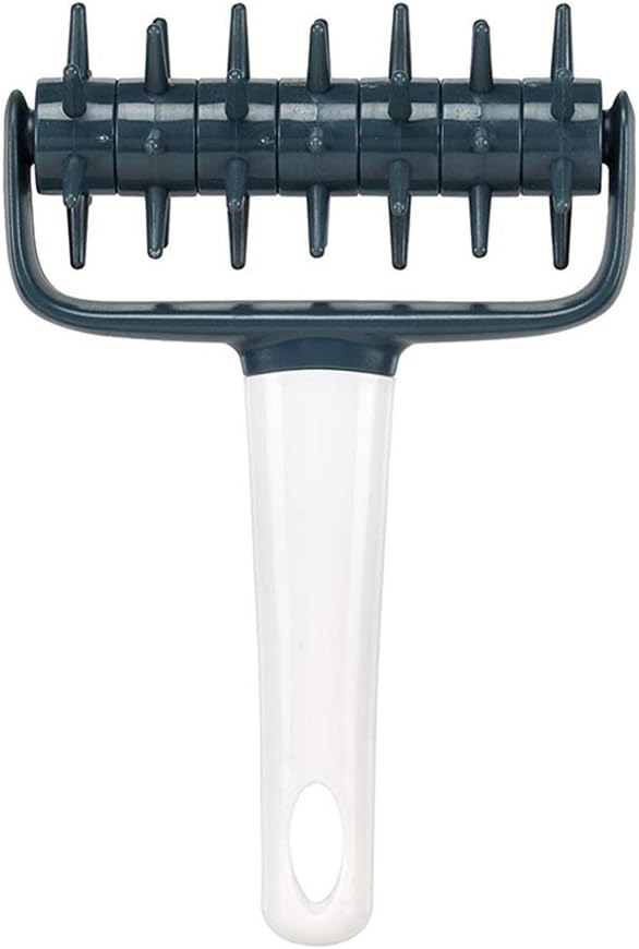 Kakalote Pizza Dough Docker Pastry Roller with Spikes Black