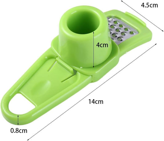 Multifunction Ginger Grater Tool Mini Grater Nutmeg Grinder Garlic Grater, Kitchen Manual Fruit Vegetable Nuts Chopper Grinder Tools (Green)