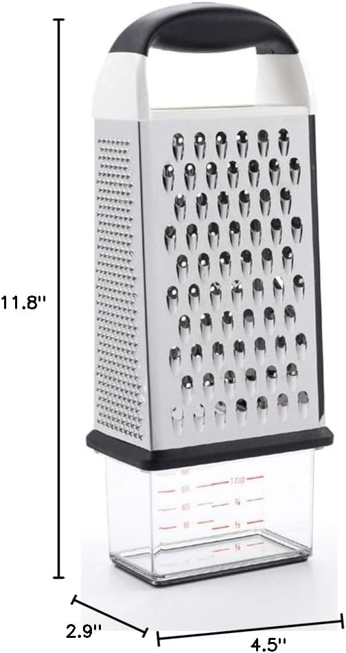OXO Good Grips 4-Sided Box Grater for Cheese & Vegetables with Container
