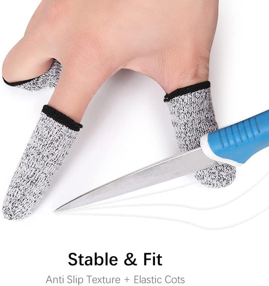 12PCS Finger Cots Cut Resistant Protector,Finger Covers for Cuts