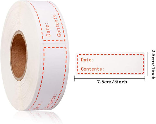 STOBOK 1roll Kitchen Food Date Stickers for Food Storage English Record Date Labels for Efficient Identification Easy to Use Adhesive Markers for Home Kitchen Organization