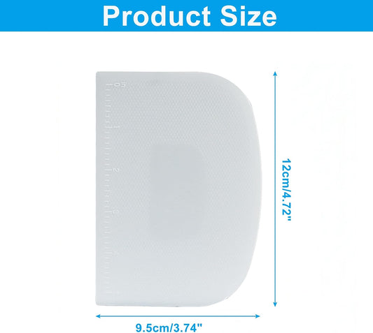 5 Pcs Flexible Bowl Spatula, White