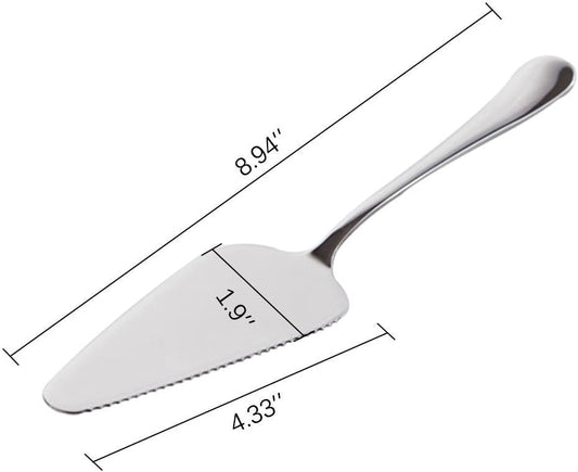YTYKINOY Pack of 5 Stainless Steel Pie Pizza Cake Pastry Server 8.9inch Pie Pizza Cake Dessert Shovel Cutter