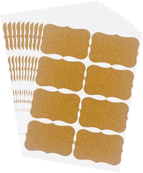 10 Sheets 80 Pcs Label Stickers Removable Labels, Reusable Waterproof for Storage Bin Containers