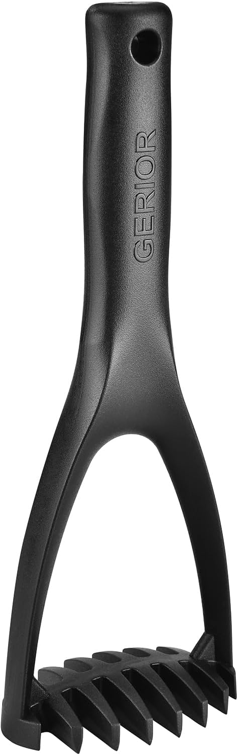Nylon Potato Masher - Non-Scratch, Dishwasher Safe Tool for Mashed Potatoes, Avocado - Plastic Meat Chopper, Heat Resistant Masher for Hamburger, Ground Beef Smasher Tool