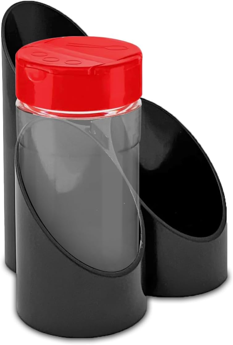 Hot Sauce Organizer, Condiment Caddy - 3 Bottle Stadium, Style A