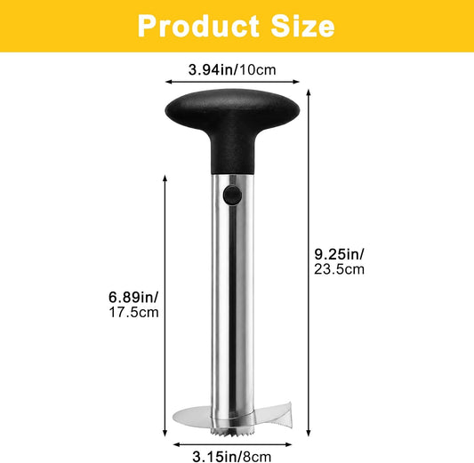 Pineapple Corer & Slicer, Heavy‑Duty Stainless Steel Pineapple Cutter