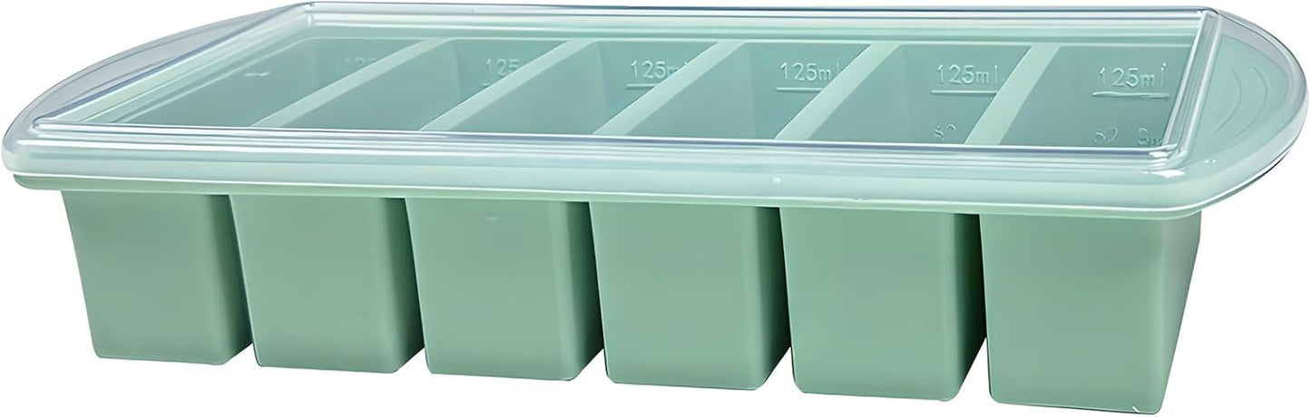 2 Cup Silicone soup Freezer Molds - Non-Stick Meal Prep Trays for Soups, Sauces, Smoothies & Desserts | Easy Release, Dishwasher Safe, BPA-Free (blue, 500ml)