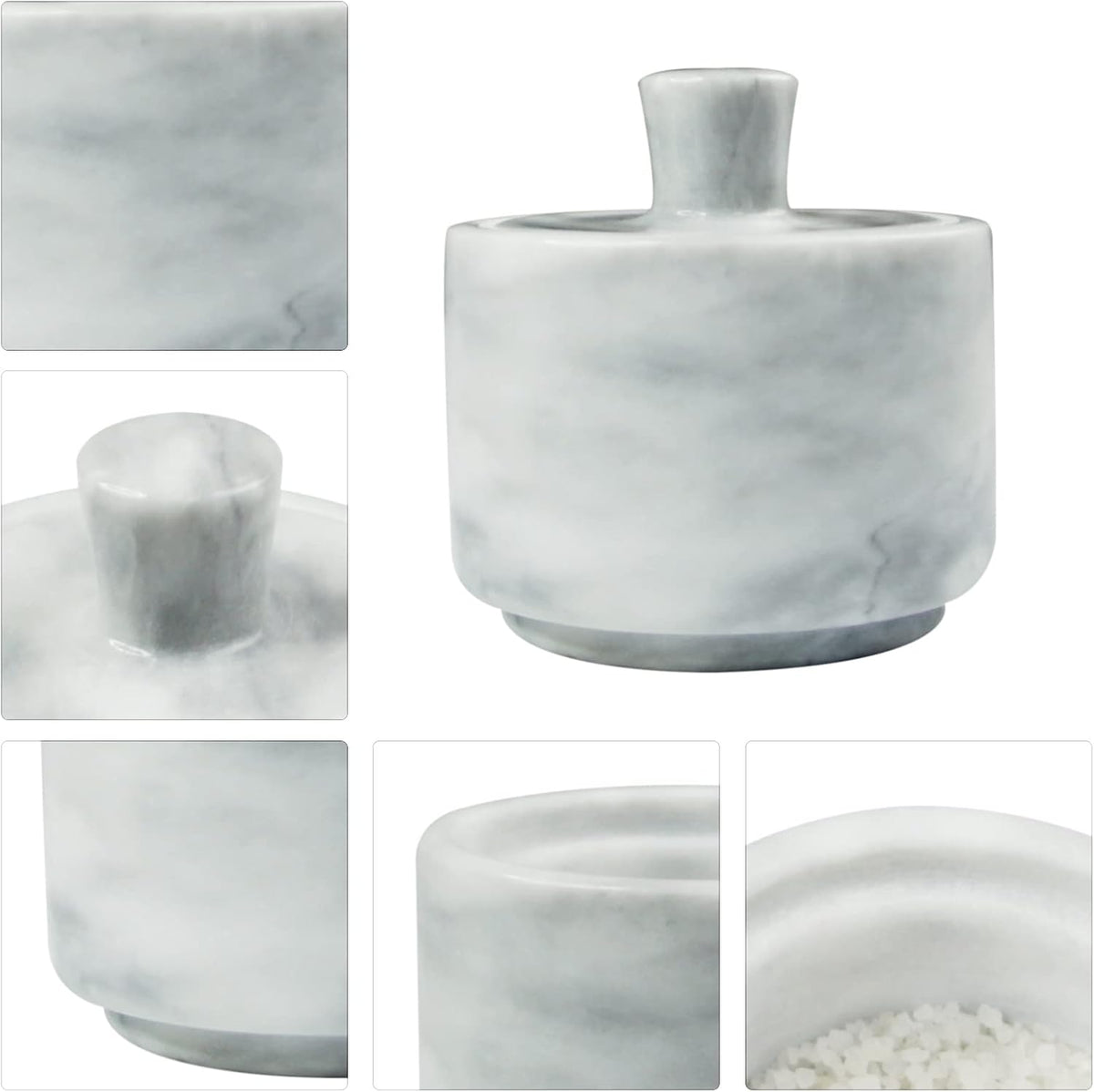 Marble Salt Cellar, Black