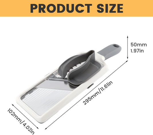 Handheld Mandoline Slicer with 3-Thickness (1mm-3mm) Adjustable Blade