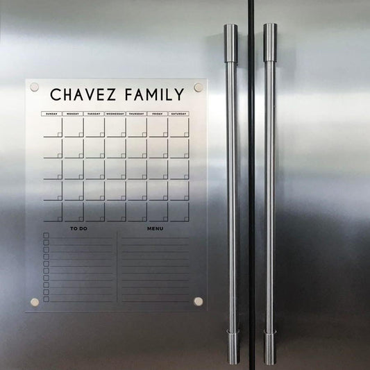 Refrigerator Planner - Magnetic Personalized Calendar 2026, Magnetic Fridge Monthly Planner, Monthly and Weekly Fridge Calendar