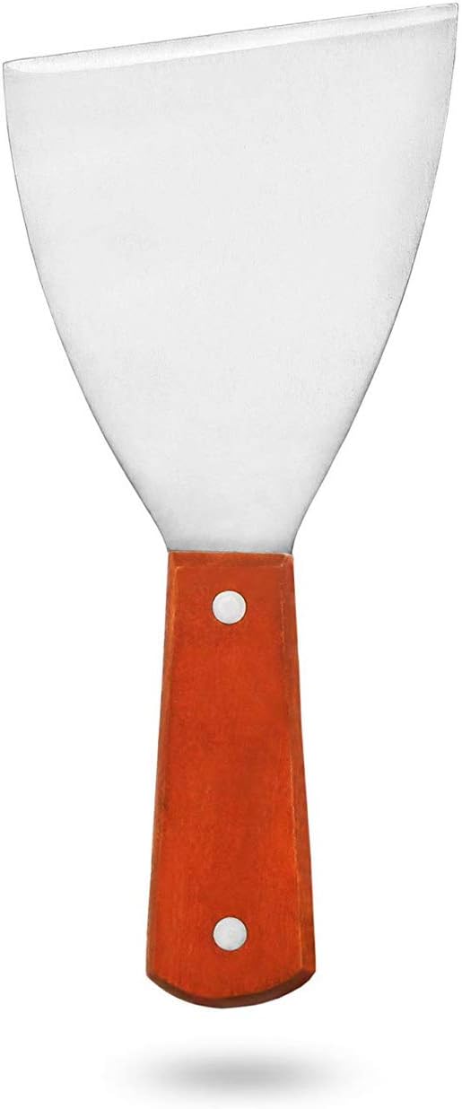 2PCS Stainless Steel Slant Grill Griddle Spatula Scraper