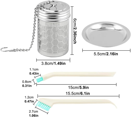 2 Pack Tea Infuser, 304 Stainless Steel Tea Strainer for Loose Leaf Tea