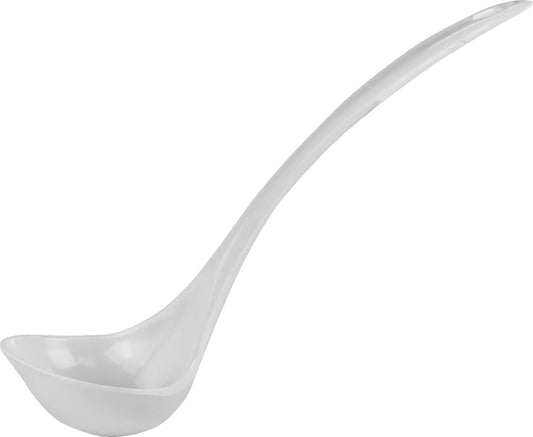 Reston Lloyd Melamine Soup Ladle Kitchen Utensil, Premium Quality Utensil with Heat Resistant Ergonomic Handle, Durable BPA-Free Plastic, 10.5 inch long, One Piece, White