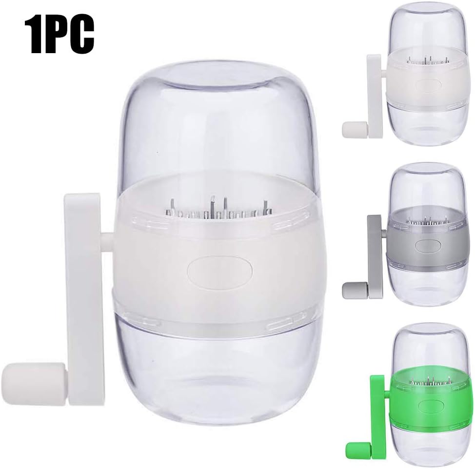 Nut Chopper, Manual Hand Crank Nut Grinder with 16 Stainless Steel Blades