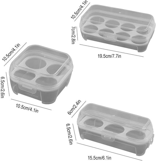Clear Egg Storage Box,Deviled with Lid Container,Egg Dispenser Holder Case Refrigerator Crisper Picnic Travel Keeper Portable Egg Carriage for Tray Refrigerator Parts and Accessories