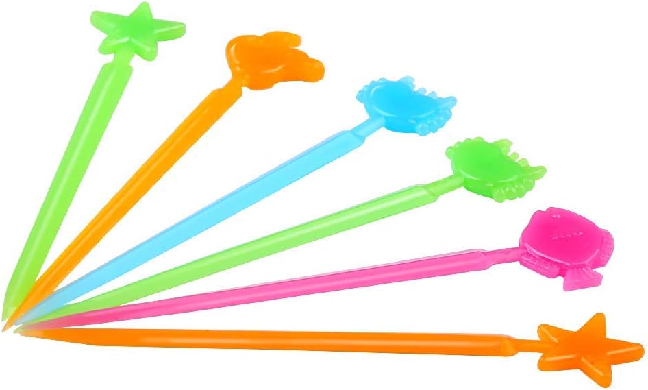 156PCS Animal Food Picks for Kids Bento Box Accessories, FATLODA Fun Kid Food Picks, Cute Fruit Toothpicks for Kids Lunch Accessories, Reusable Lunchbox Pick for Kid Toddler
