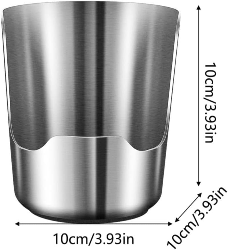 2 In1 Multi-functional Kitchen Utensil Holder, Heavy Duty Stainless Steel Pot Lid & Spoon Rack, Space-Saving Vertical Stand for Spatulas,Tongs,Ladles, Countertop Organizer,Thickened Storage Stand
