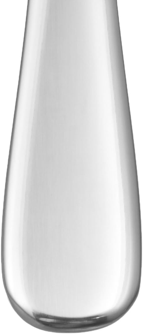 Amazon Basics Stainless Steel Dishwasher Safe Dinner Spoons with Round Edge, Large Tablespoons, Substantial Weight, 7.9 inches, Silver, Pack of 12