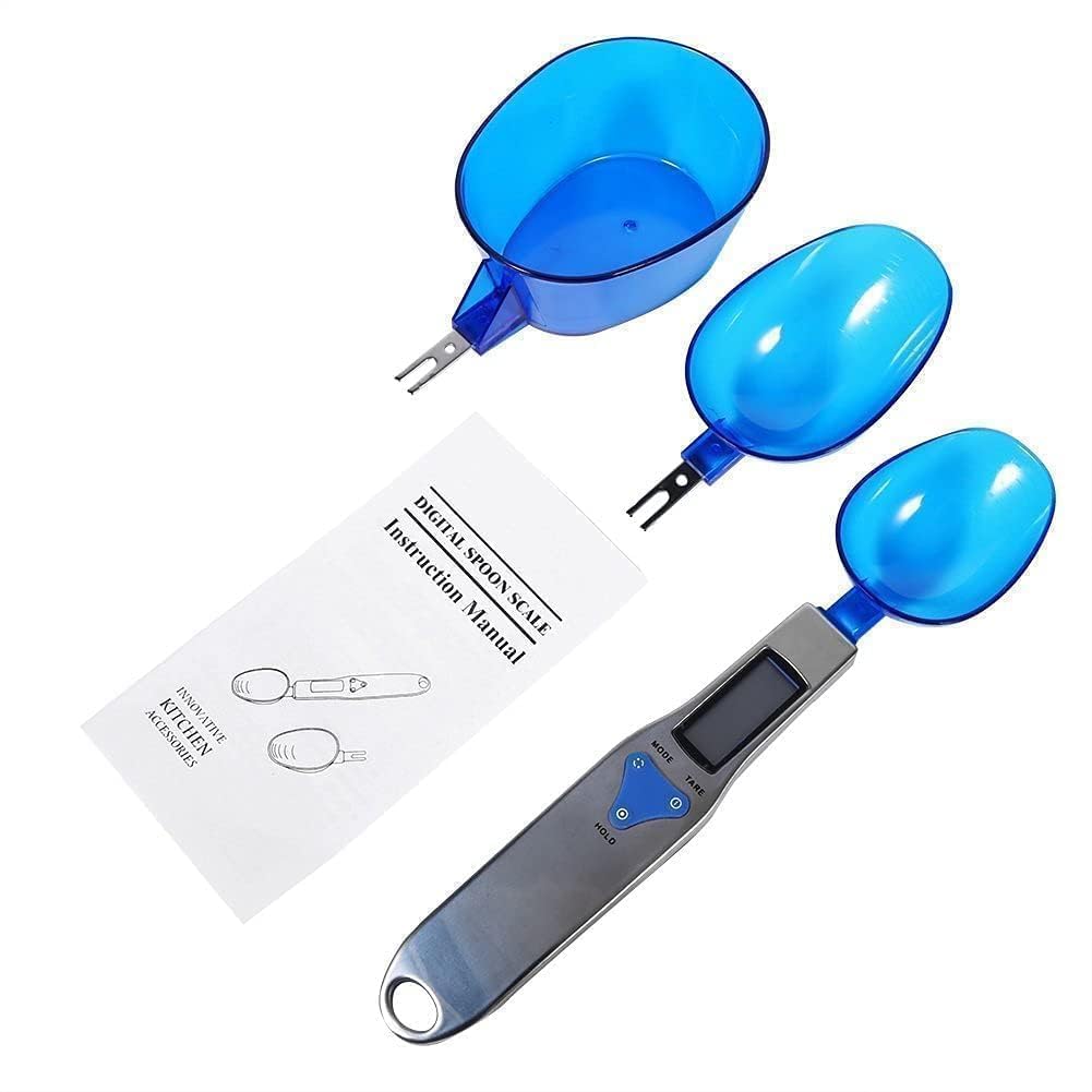 HERCHR Electronic Digital Spoon 500/0.1g Kitchen Scales Measuring Tool Food Scale Spoon Electronic Measuring Spoons Weight Scale Portable Spoon with Scale for Milk, Tea, Flour, Spices