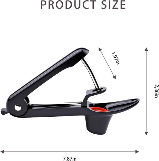 Cherry Pitter Tool, Stainless Steel Cherry Pit Remover and Olive Pitter for Small Stone Fruits, Handheld Push Design with Lock for Jam Making
