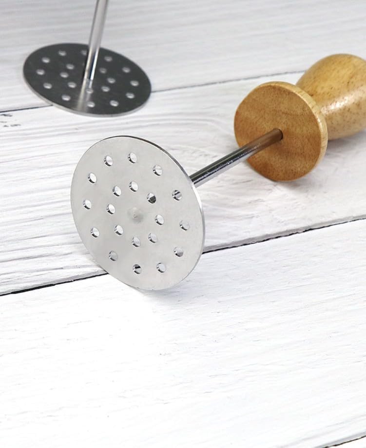 Mini Avocado Masher,Mini Potato Mashers with Wood Handle (Cat' Paw A)
