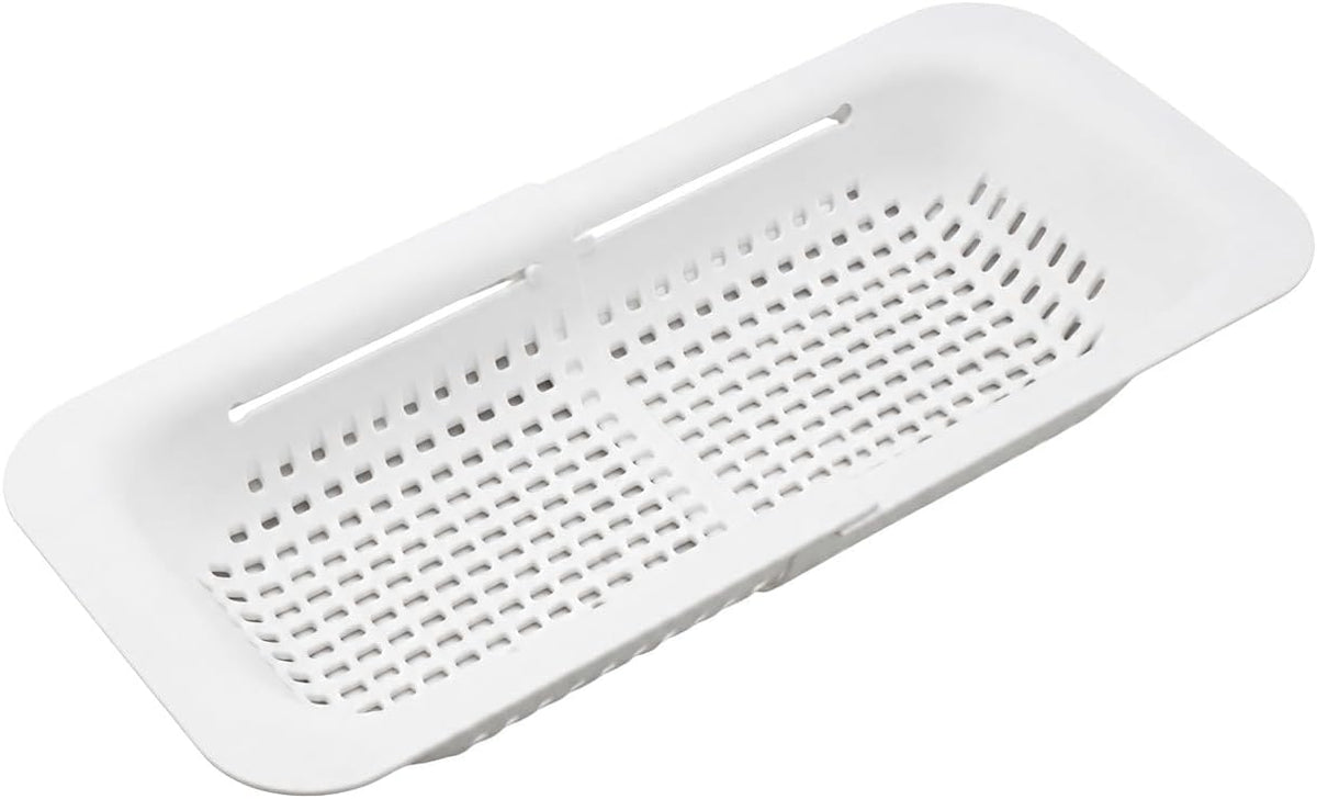 Expandable Over-the-Sink Colander Strainer Basket 14.25 to 19.5 Inch Black