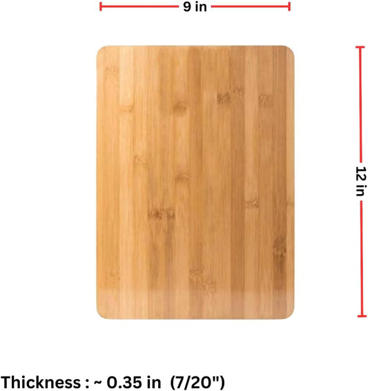 Set of 12, Bulk Wholesale Bamboo Cutting Boards – 12x9" Blank Wood Charcuterie Trays for Snacks, Cheese, Appetizers, Grazing Platter, Engraving Gifts, Epoxy Resin Crafts, or Rustic Wall Deco