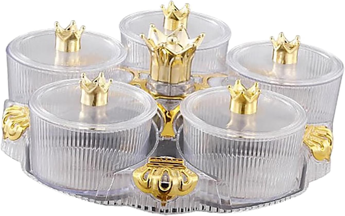 Serving Tray Rotating Snack Platter Candy and Nut Dishes Appetizer Tray for Cakes, transparent