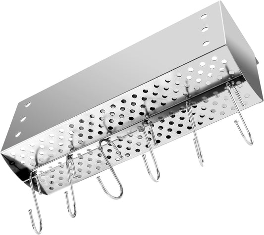 Stainless Steel Griddle Caddy for 28"/36" Blackstone Griddles, BBQ Grill Tool Holder with Removable Storage Organizer, Outdoor Grill Accessory No-Drill Installation