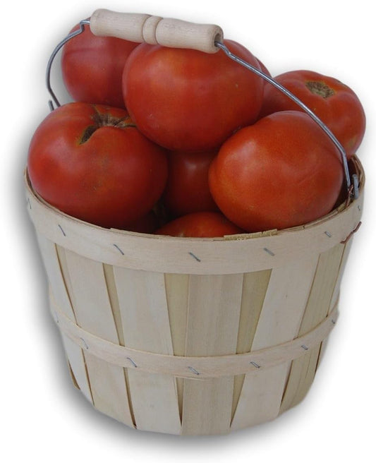Wood Produce Basket. 1/2 peck basket. 1pk